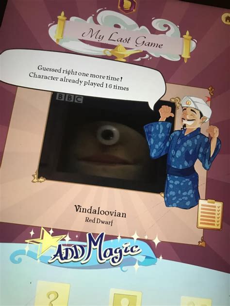 0 comments. . Rarest character in akinator